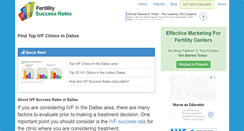 Desktop Screenshot of dallas.fertilitysuccessrates.com