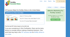 Desktop Screenshot of fertilitysuccessrates.com